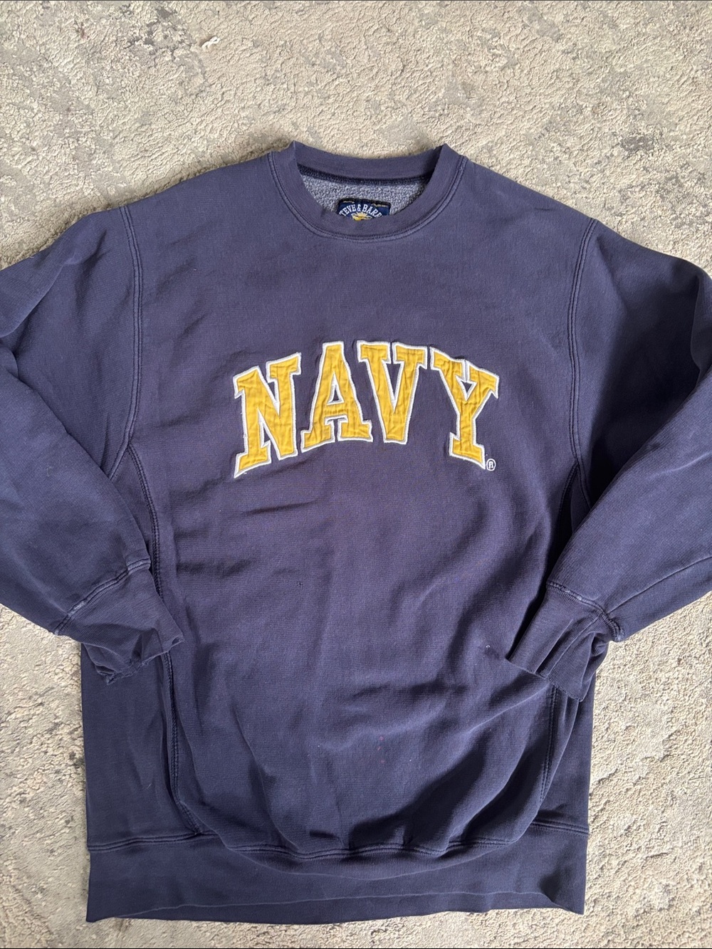 Vintage Steve & Barry's Navy Sweatshirt with Yellow Crest